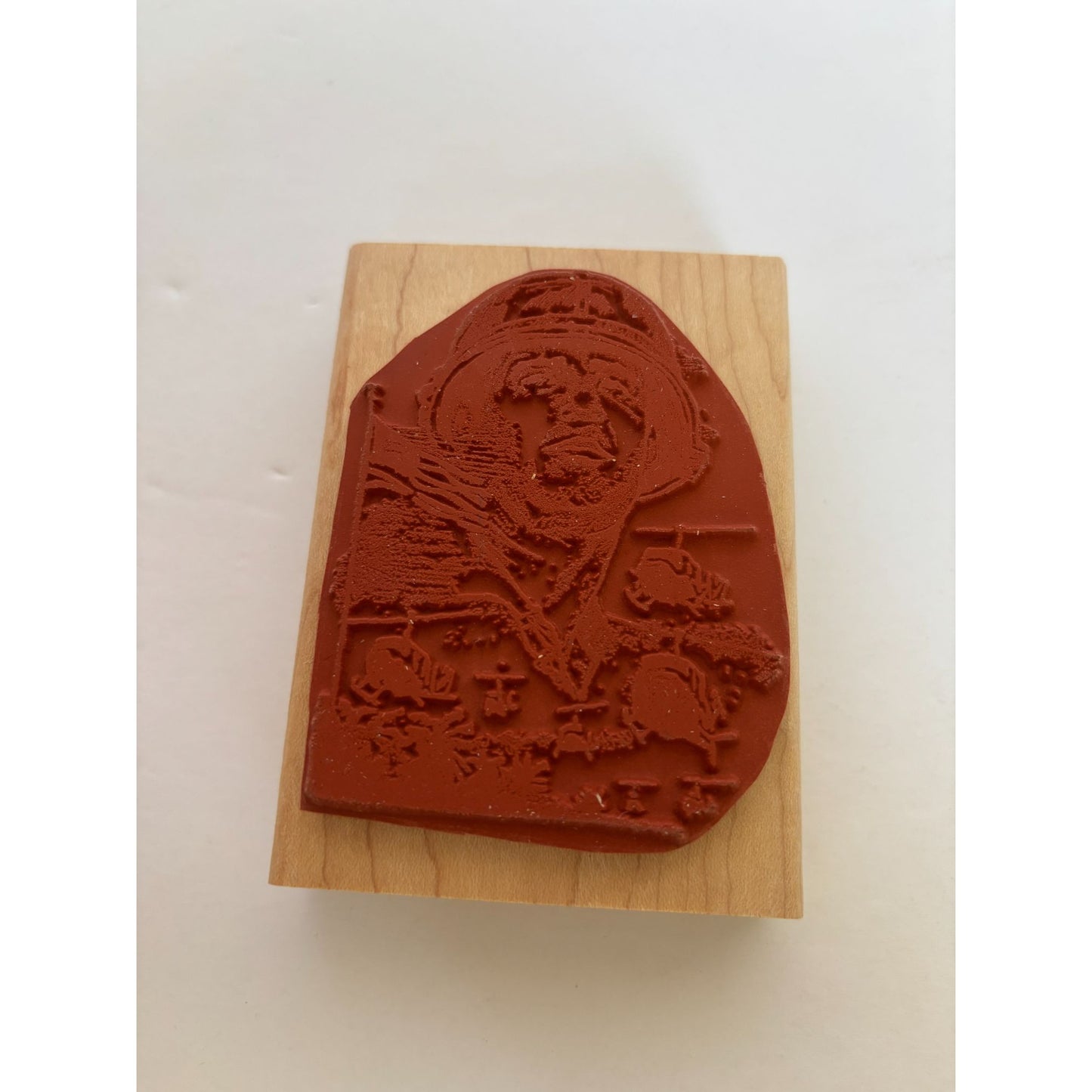 Stampin Up Rubber Stamp Set Courage Honor Military Soldier Praying Purple Heart