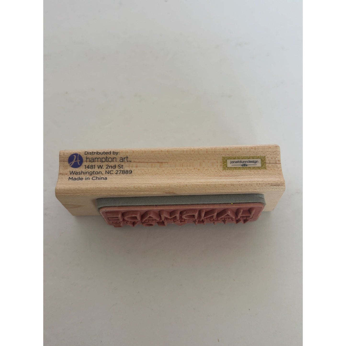 Hampton Art Rubber Stamp Handmade With Love Knitting Craft Fair Card Making Gift