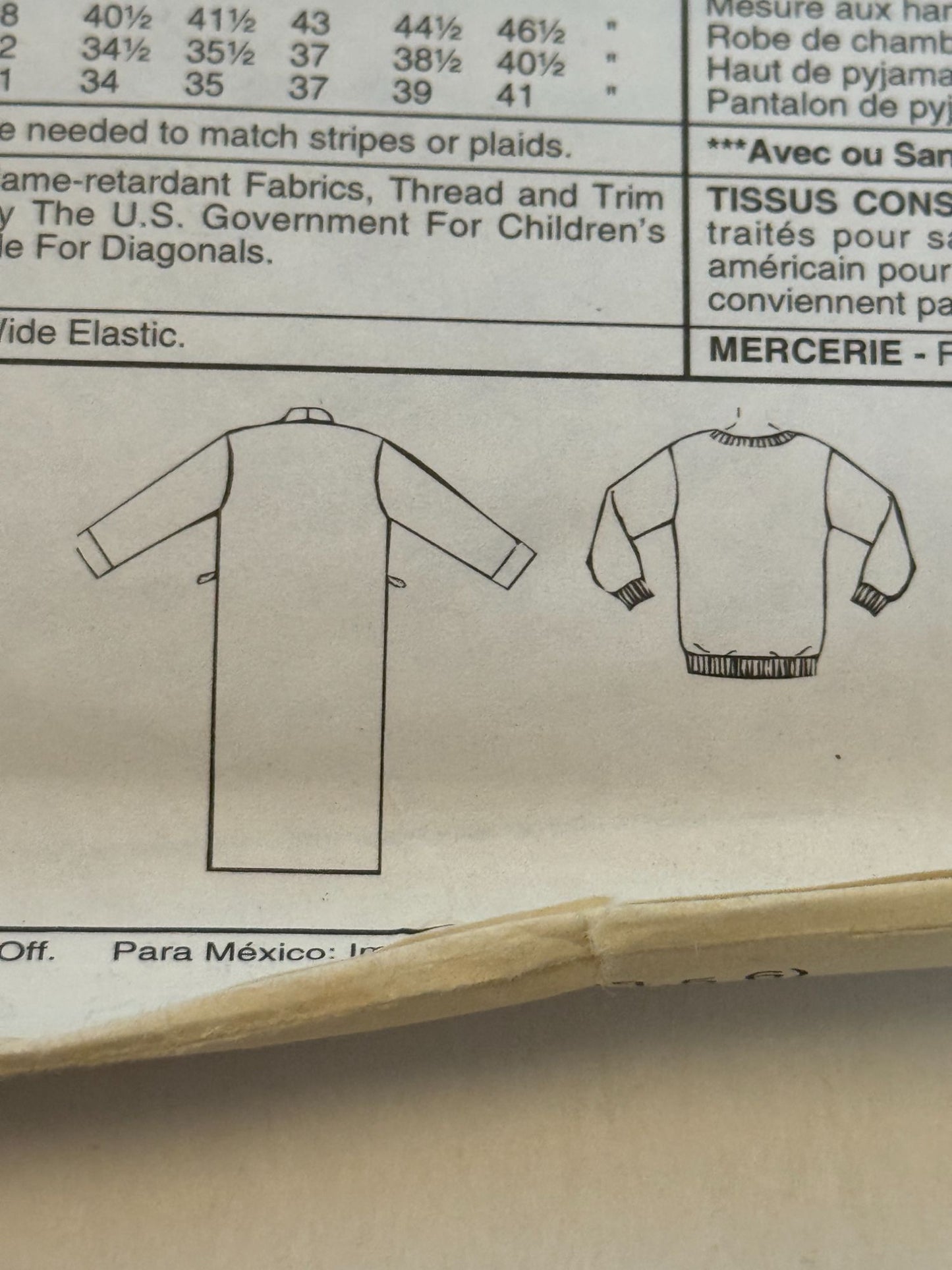 McCalls Sewing Pattern 7427 Boys Girls Pajamas Robes Lanz of Salzburg Christmas