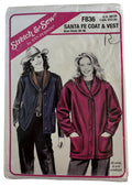 Stretch and Sew Sewing Pattern F836 Santa Fe Coat Vest Fleece Jacket  Bust 30-46