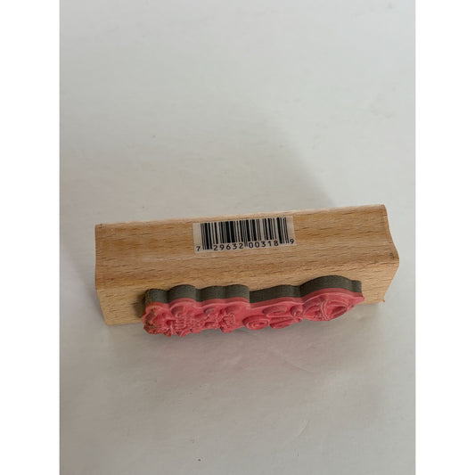Studio G Rubber Stamp Welcome To The World Little One Baby Shower Rattle Words