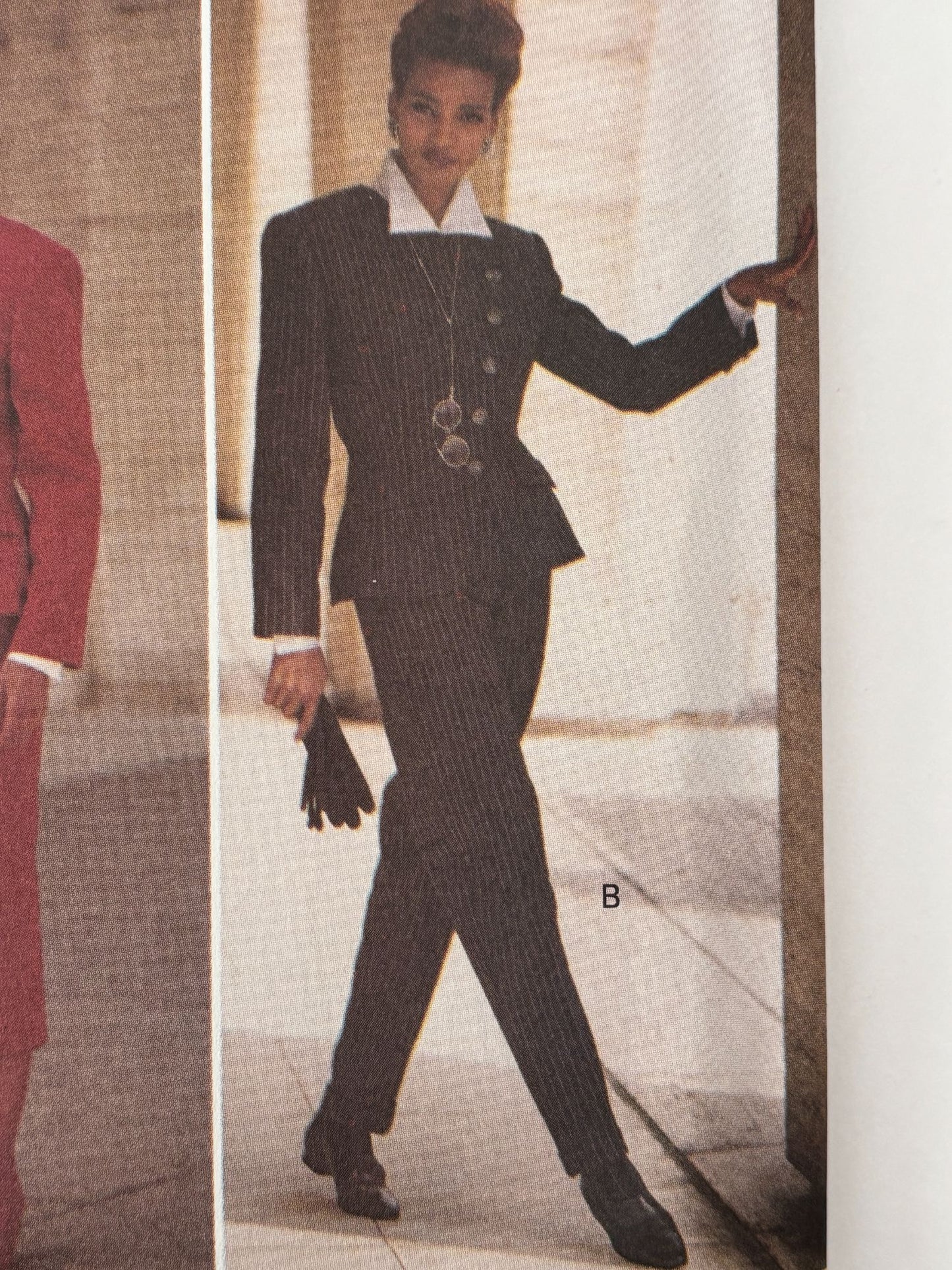 Butterick Sewing Pattern 6409 Uncut 90s Power Suit Jacket Skirt Top Pants 6 8 10