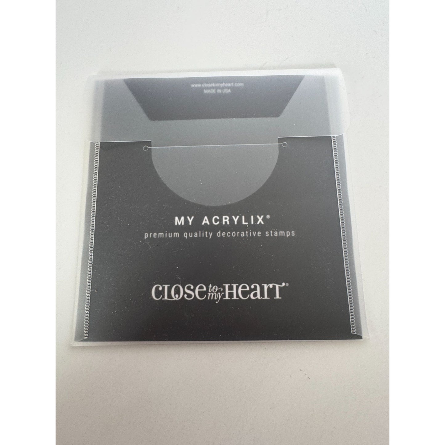 CTMH My Acrylix Acrylic Stamp Set Best Wishes All Around Circle Thank You C1867
