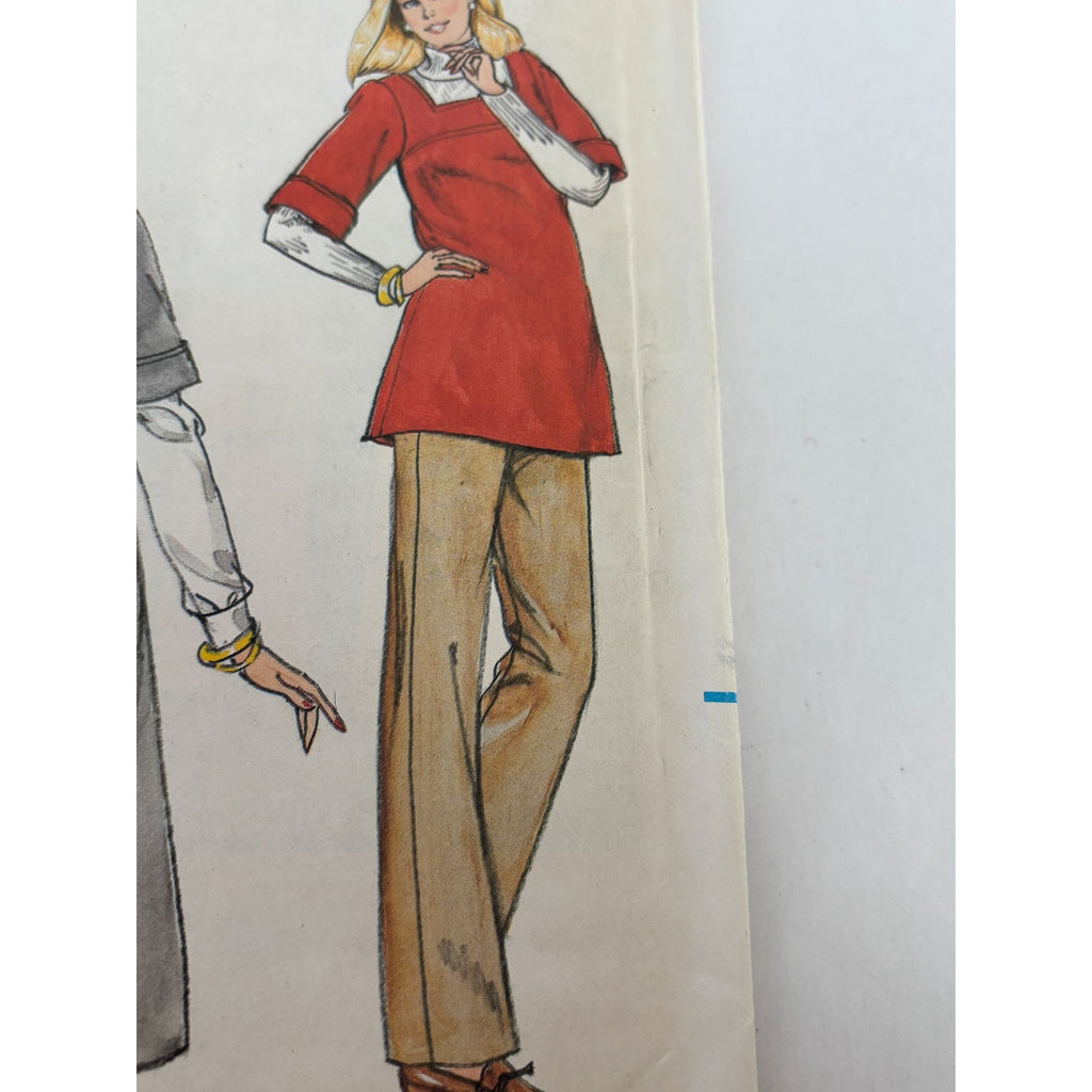 Butterick Sewing Pattern 4024 Maternity Jumper Square Neck 14 Vintage Easy Uncut
