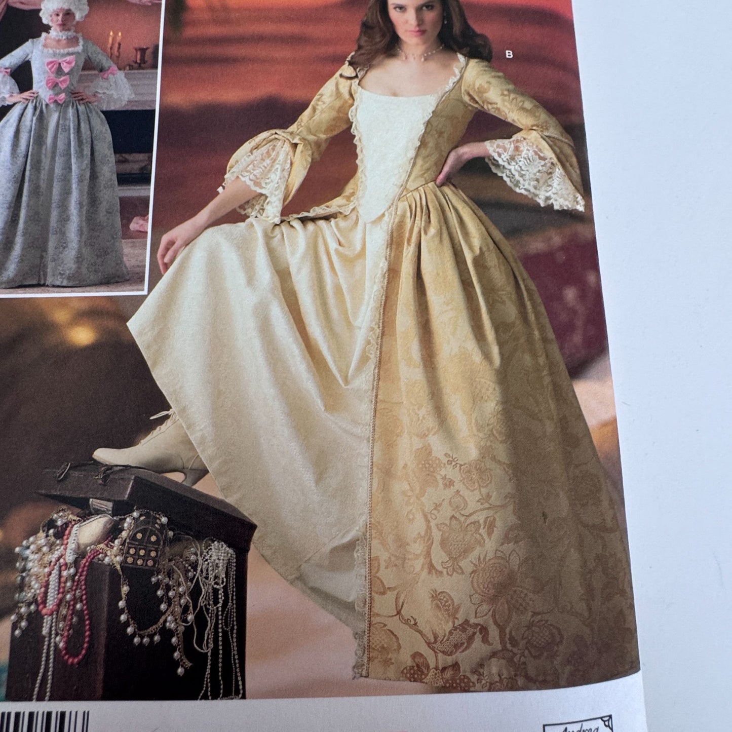 Simplicity Sewing Pattern 4092  Rococo Costume Marie Antoinette Dress 14-20 Historical 1700s Gown Uncut