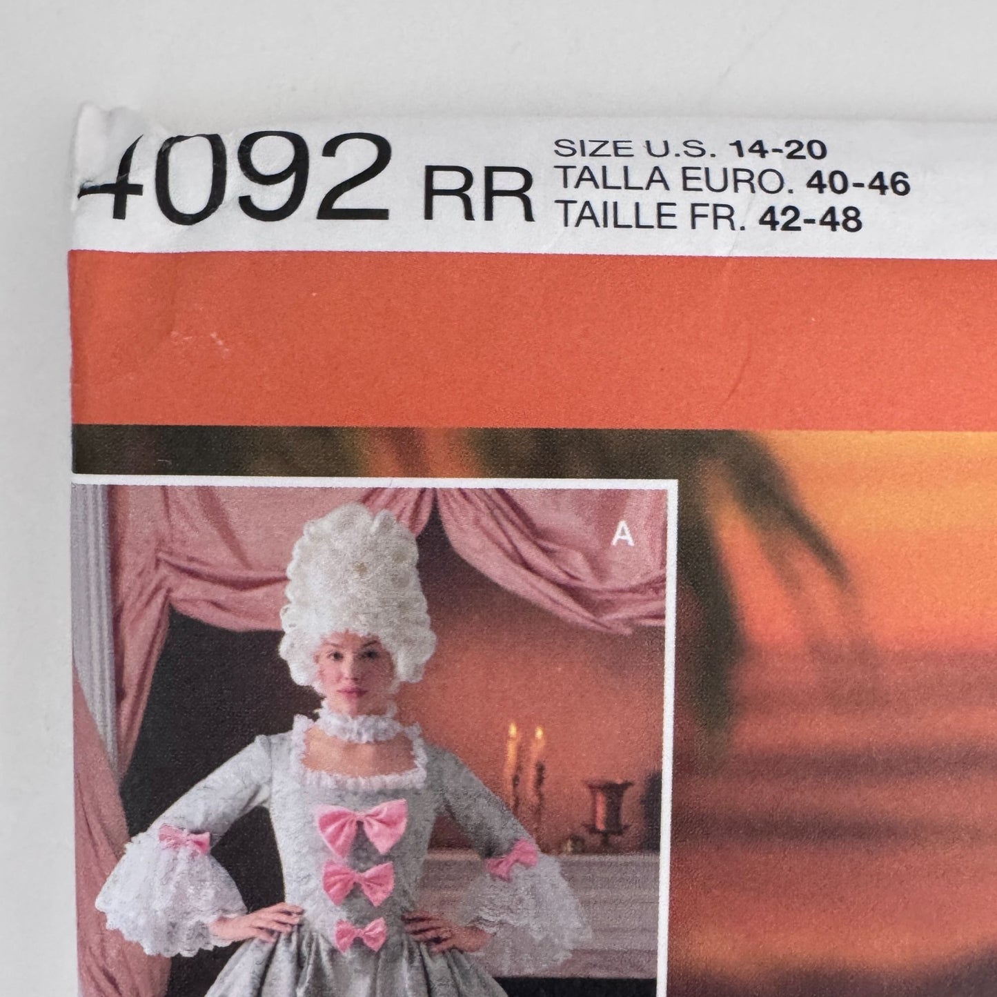Simplicity Sewing Pattern 4092  Rococo Costume Marie Antoinette Dress 14-20 Historical 1700s Gown Uncut