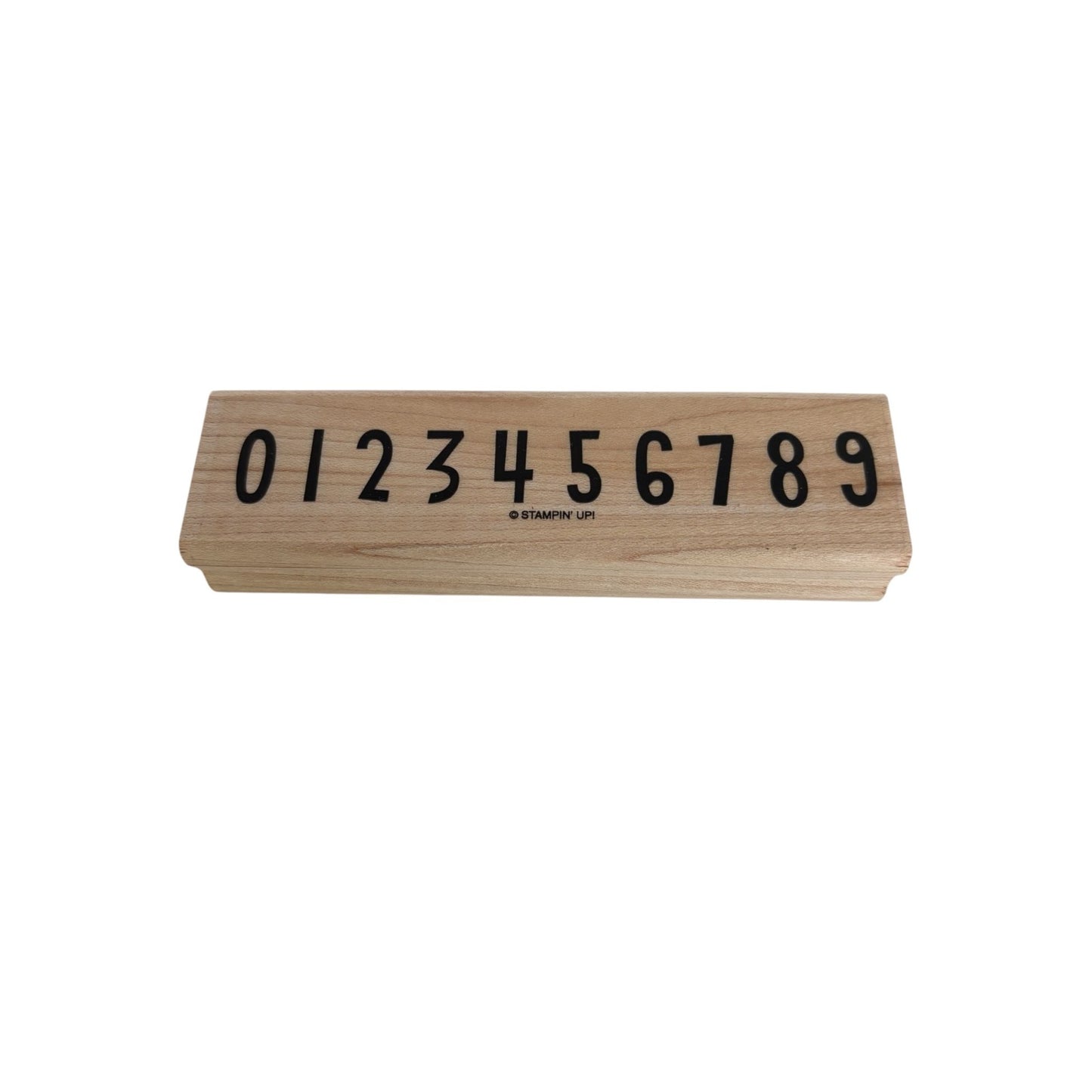 Stampin Up Rubber Stamp Numbers Math Teacher Learning Count Card Making Border