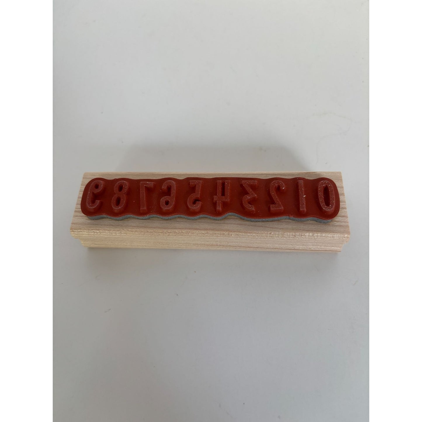 Stampin Up Rubber Stamp Numbers Math Teacher Learning Count Card Making Border