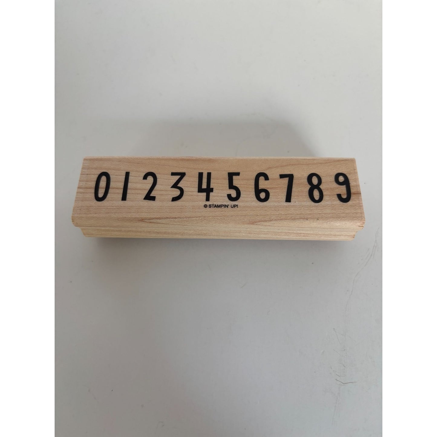 Stampin Up Rubber Stamp Numbers Math Teacher Learning Count Card Making Border