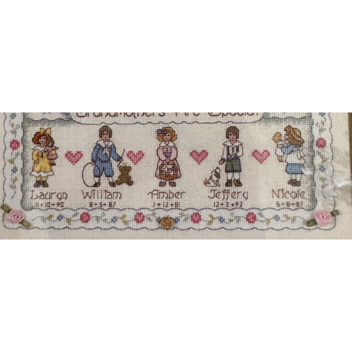 Dimensions Cross Stitch Kit A Very Special Bond Grandmother Grandchildren Record