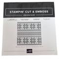 Stampin Cut and Emboss Embossing Folder Winter Knit Snowflake Sweater Christmas Cardmaking Holidays