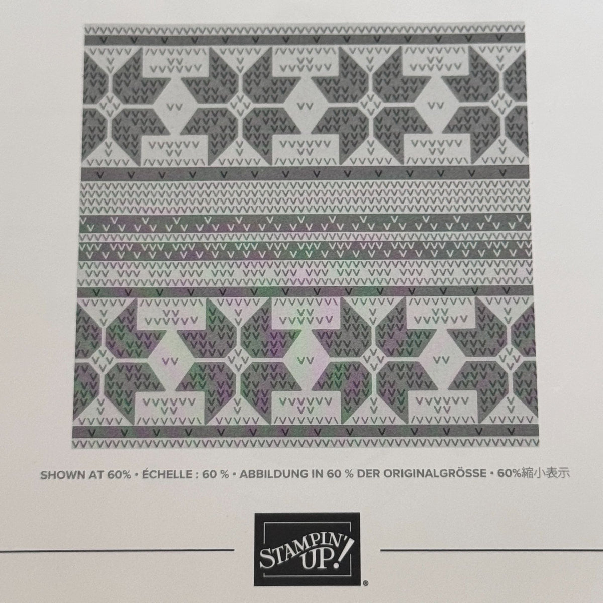 Stampin Cut and Emboss Embossing Folder Winter Knit Snowflake Sweater Christmas Cardmaking Holidays