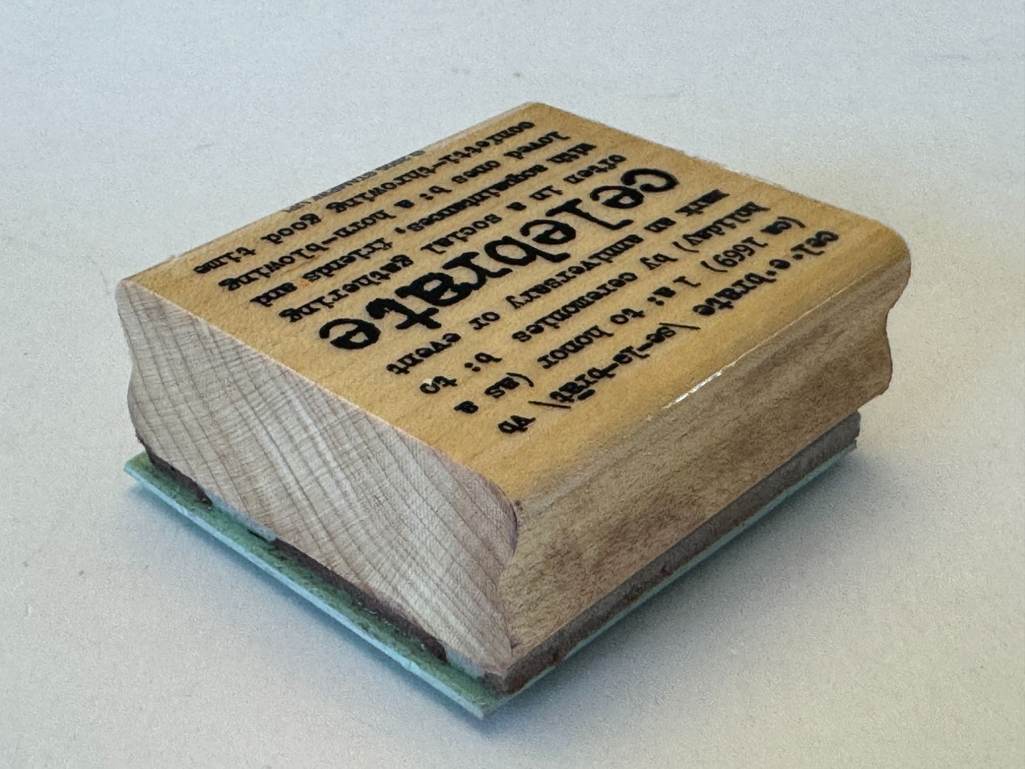 Stampin Up Rubber Stamp Celebrate Definition Words Anniversary Event Card Making