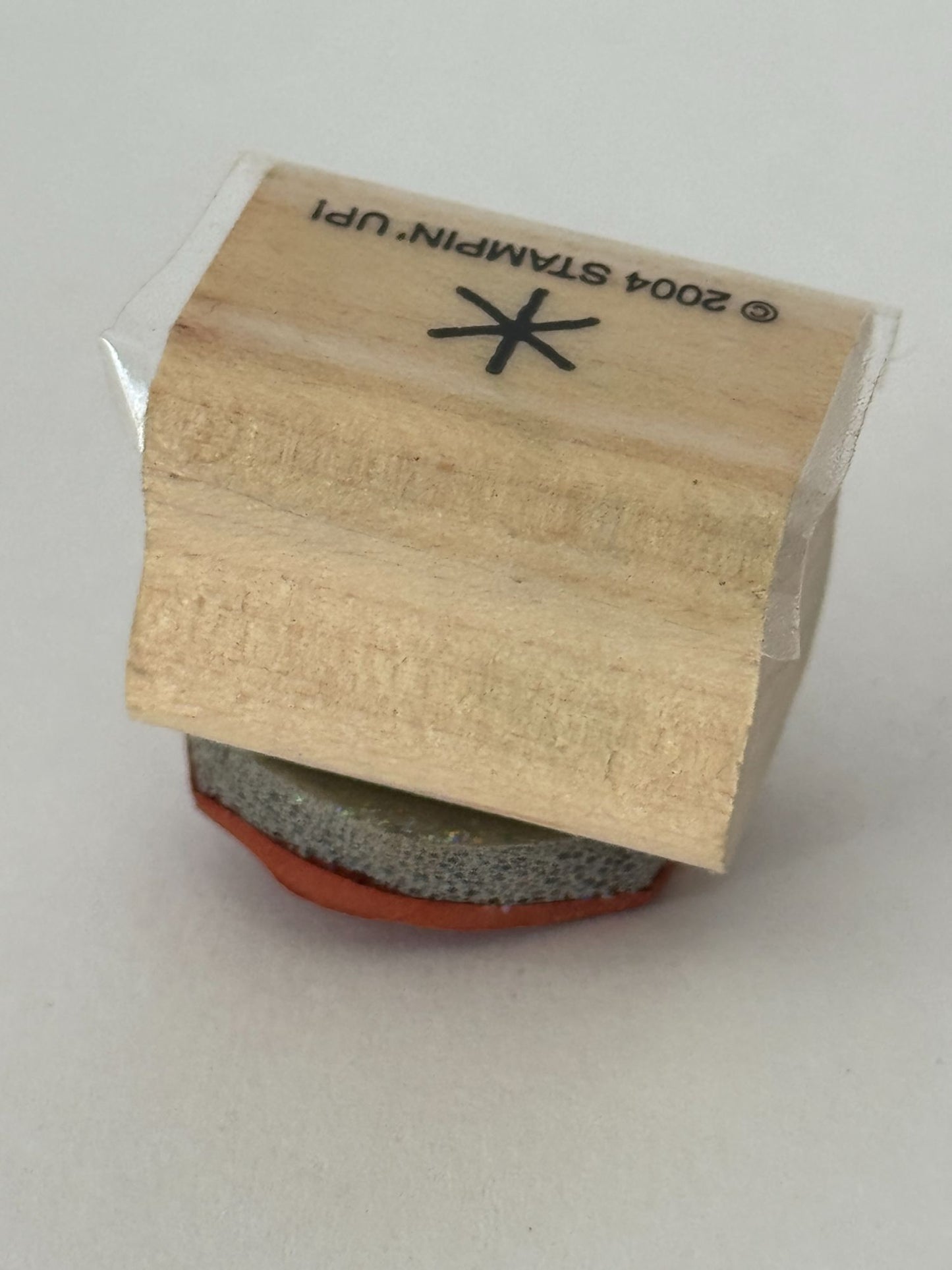 Stampin Up Rubber Stamp Asterisk Symbol Star Card Making Small Wood Mounted
