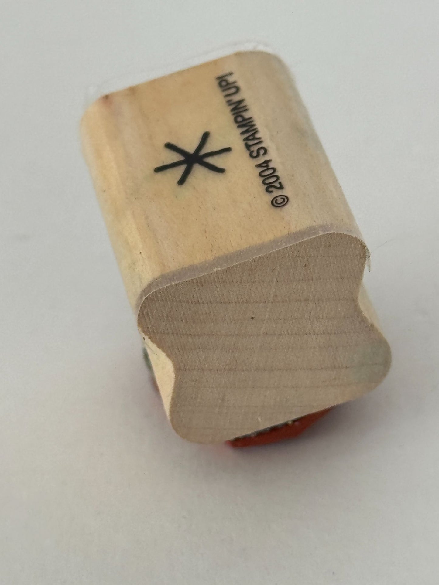 Stampin Up Rubber Stamp Asterisk Symbol Star Card Making Small Wood Mounted