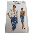 Vogue Sewing Pattern 9632 Misses Jacket Straight Dress 1980s Vintage 8 10 12 UC