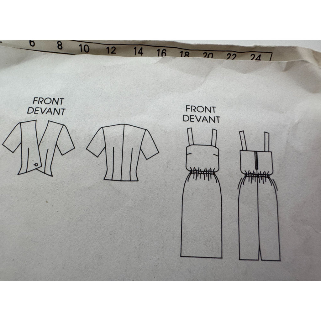 Vogue Sewing Pattern 9632 Misses Jacket Straight Dress 1980s Vintage 8 10 12 UC