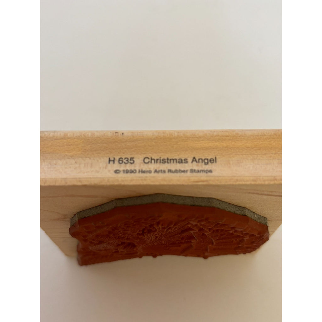 Hero Arts Wood Rubber Stamp Christmas Angel Holiday Card Making Music Religious