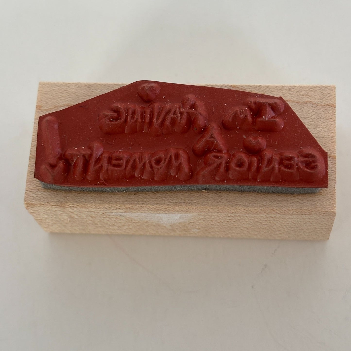 Judith Rubber Stamp I am Having A Senior Moment Funny Old Lady Forgetful D-113