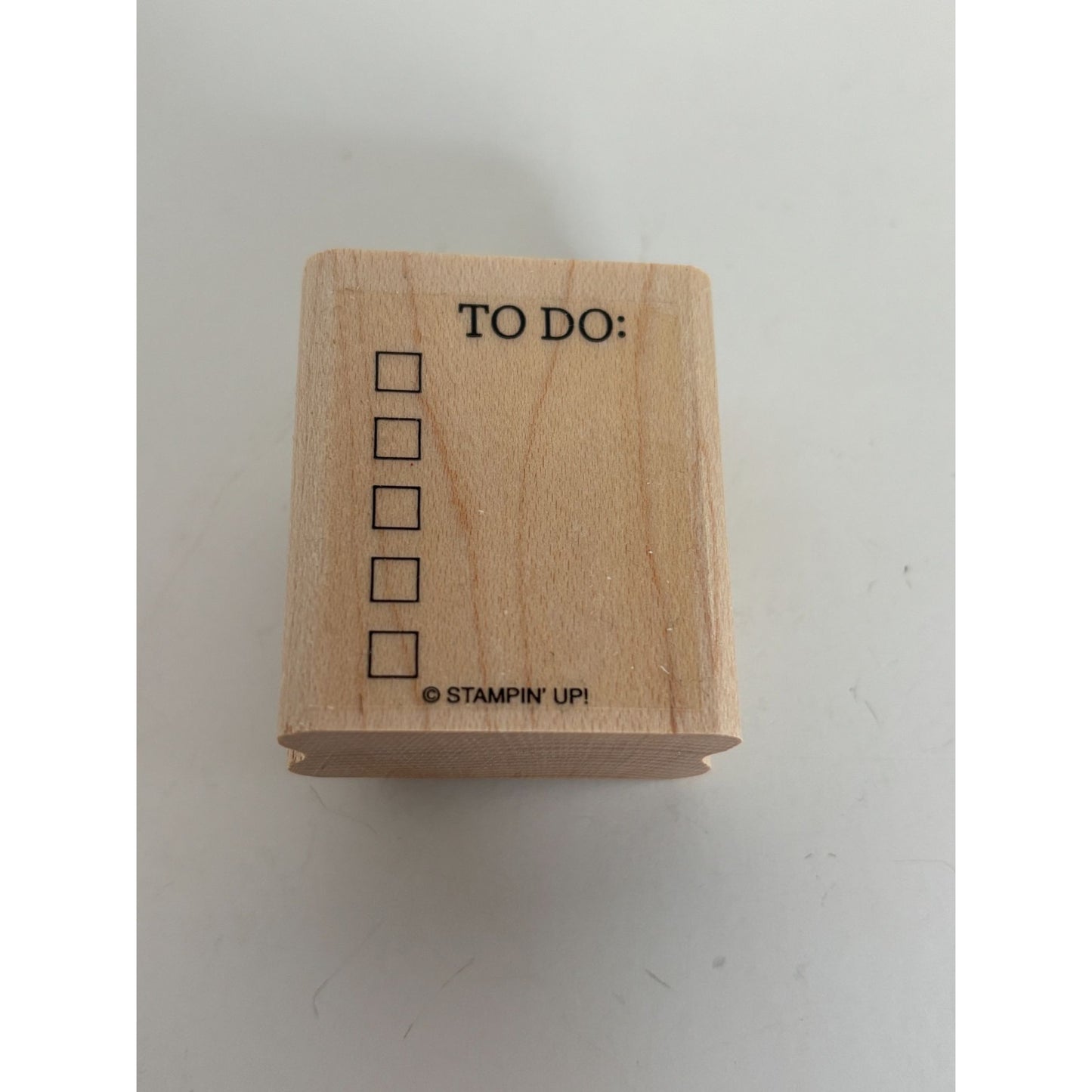 Stampin Up Rubber Stamp To Do List Checkboxes Junk Journaling Card Making Words