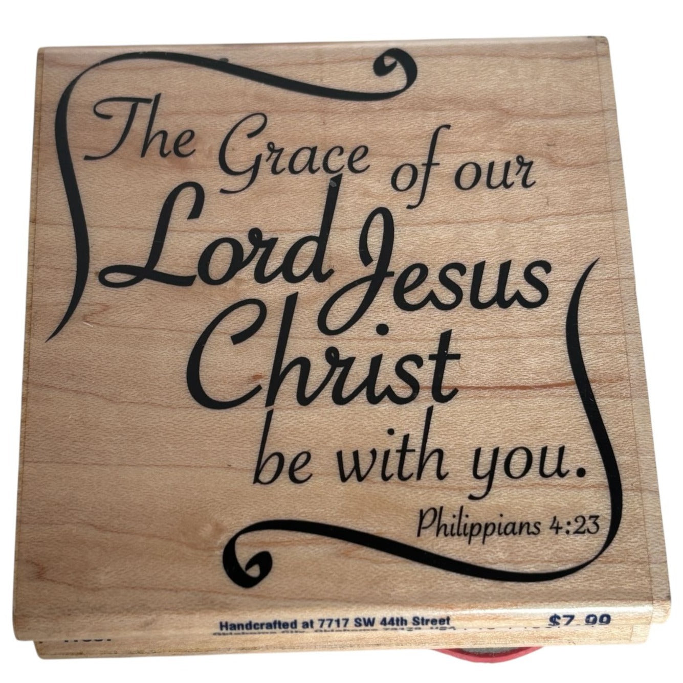 Stampabilities Rubber Stamp The Grace Of Our Lord Be With You Christian Bible
