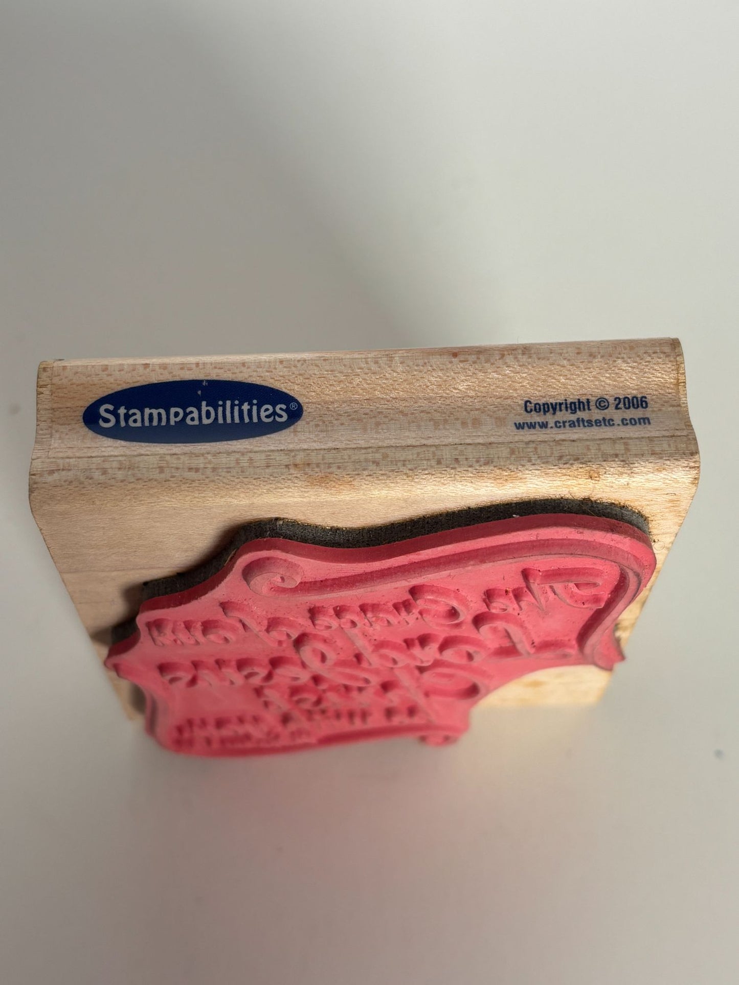 Stampabilities Rubber Stamp The Grace Of Our Lord Be With You Christian Bible