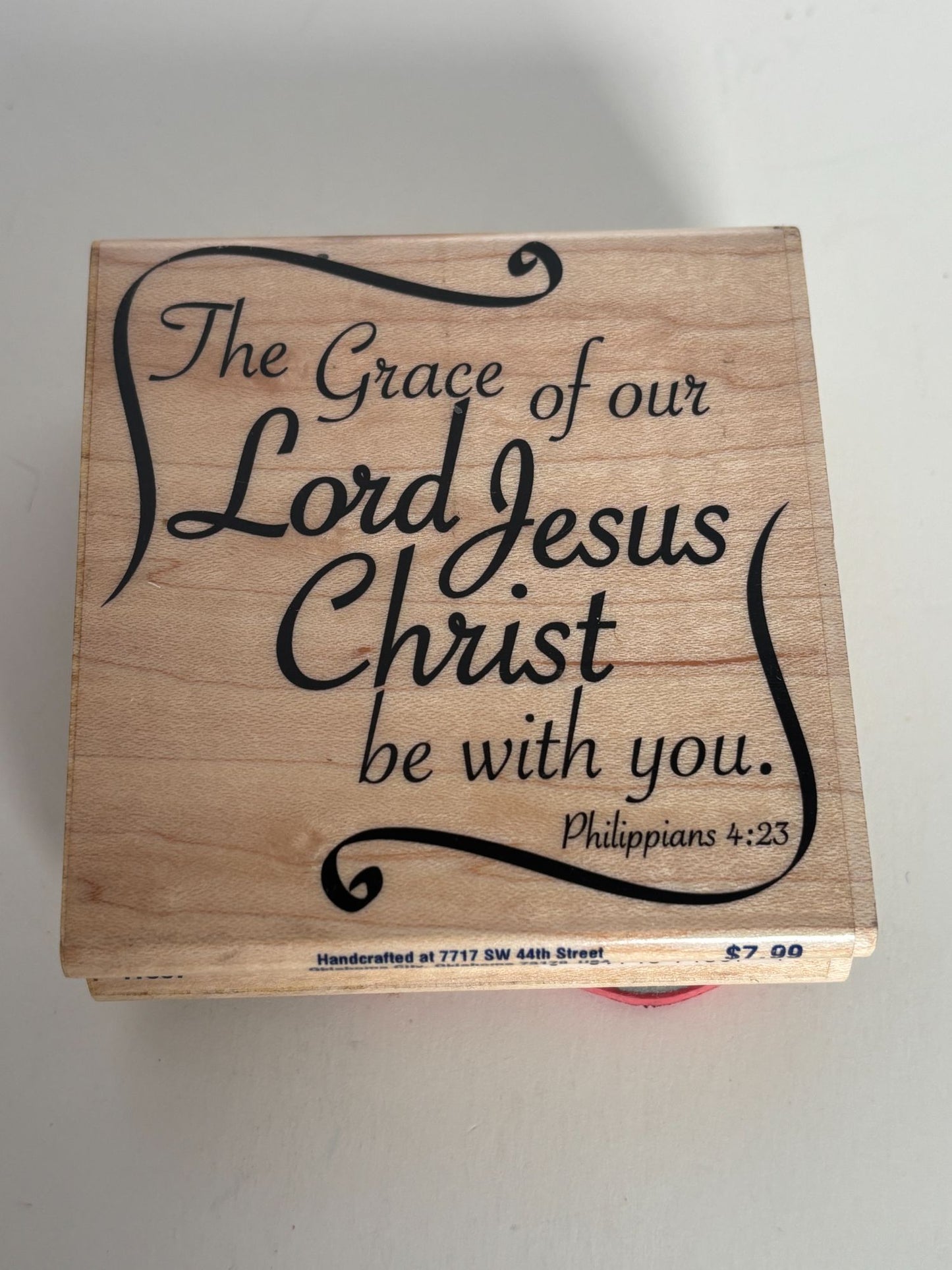 Stampabilities Rubber Stamp The Grace Of Our Lord Be With You Christian Bible