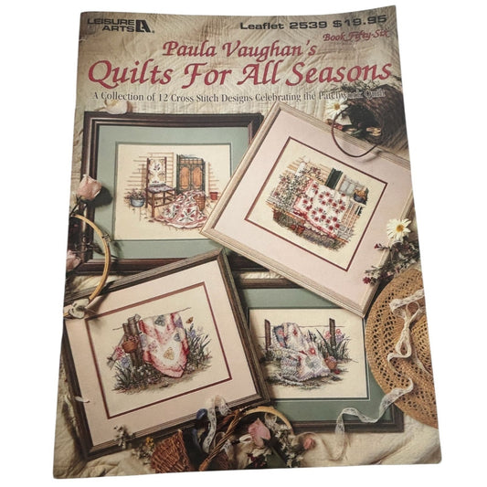 Paula Vaughan Patchwork Quilts For All Seasons Cross Stitch Book 56 Months 12