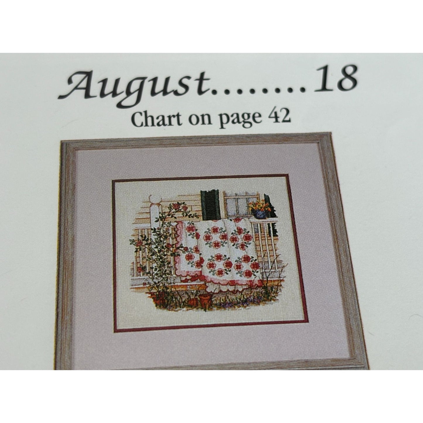 Paula Vaughan Patchwork Quilts For All Seasons Cross Stitch Book 56 Months 12