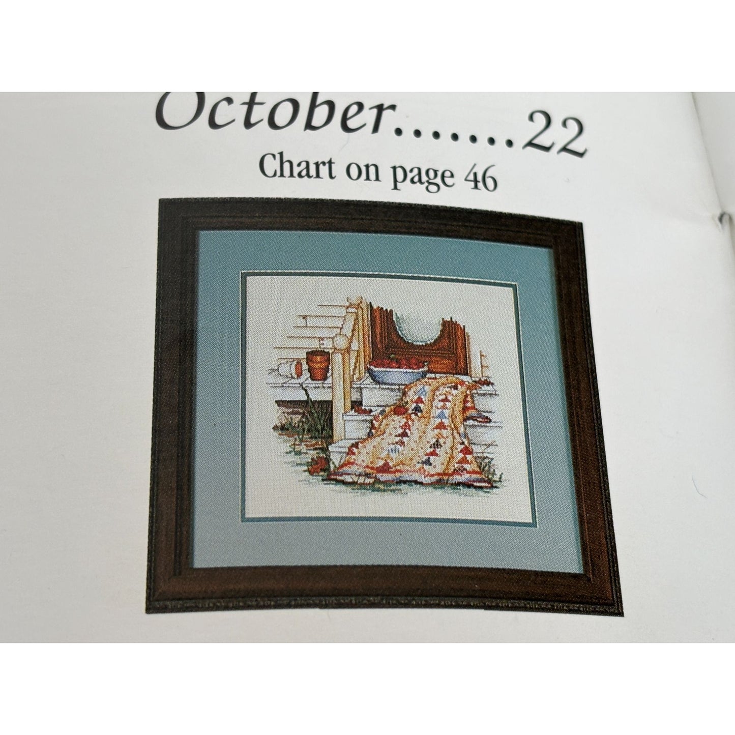 Paula Vaughan Patchwork Quilts For All Seasons Cross Stitch Book 56 Months 12
