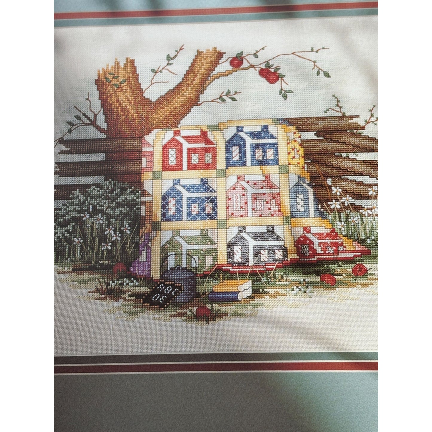 Paula Vaughan Patchwork Quilts For All Seasons Cross Stitch Book 56 Months 12
