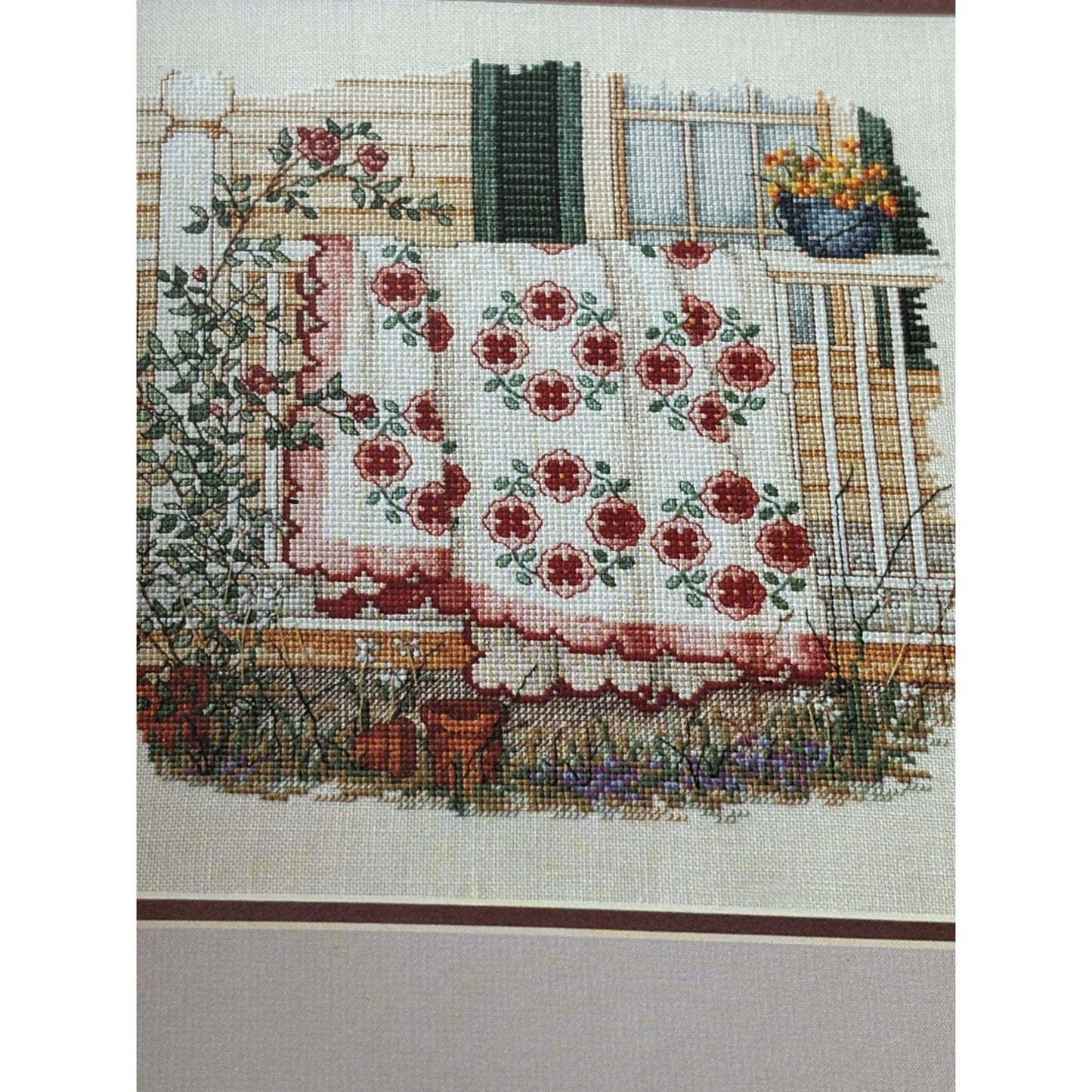 Paula Vaughan Patchwork Quilts For All Seasons Cross Stitch Book 56 Months 12
