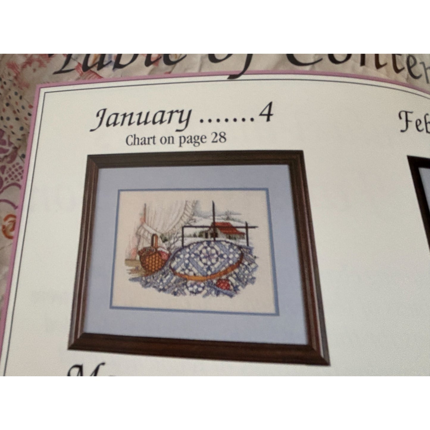 Paula Vaughan Patchwork Quilts For All Seasons Cross Stitch Book 56 Months 12