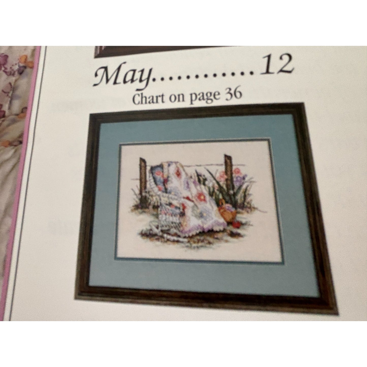 Paula Vaughan Patchwork Quilts For All Seasons Cross Stitch Book 56 Months 12