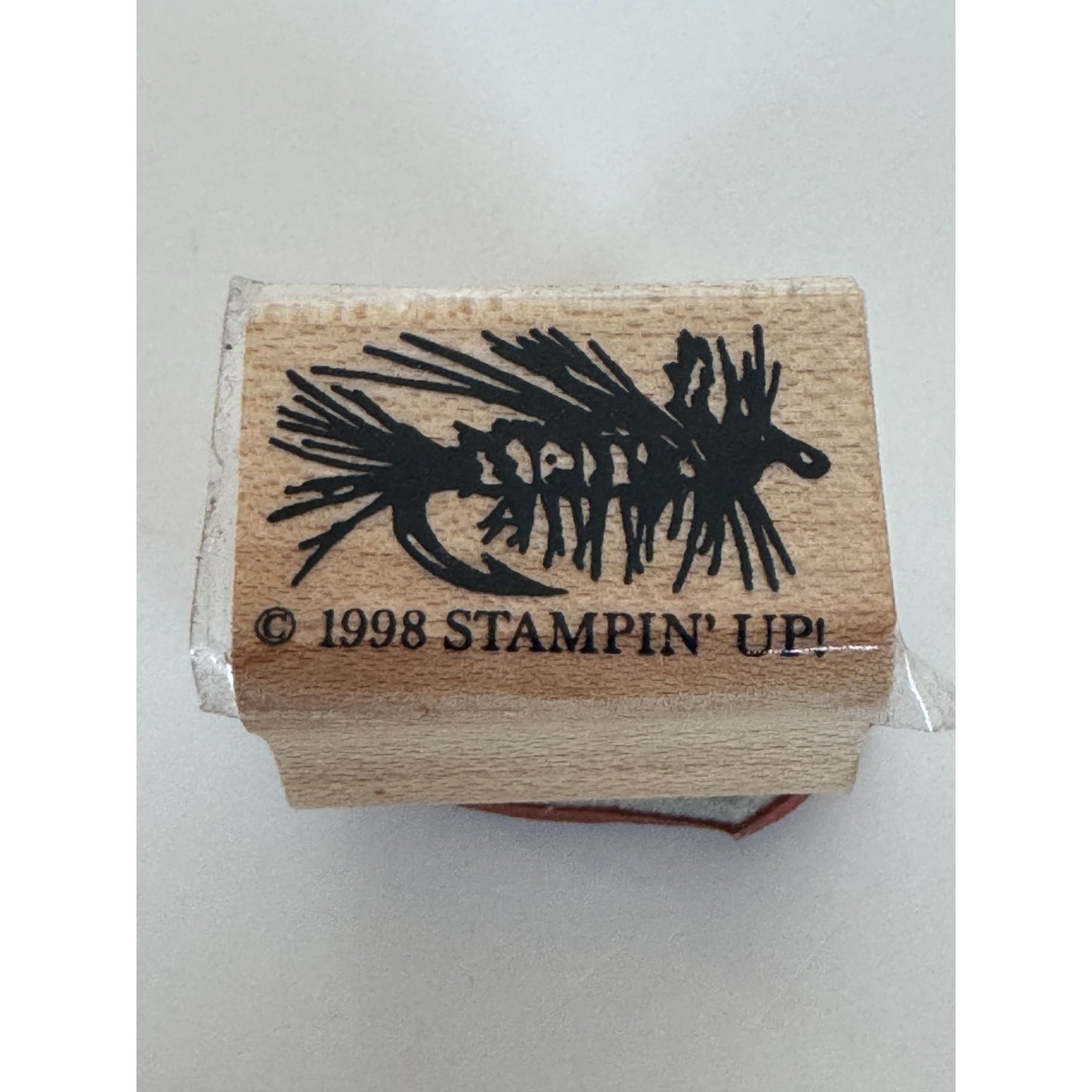Stampin Up Rubber Stamp Fishing Tackle Fish Hook Fathers Day Card Making Summer
