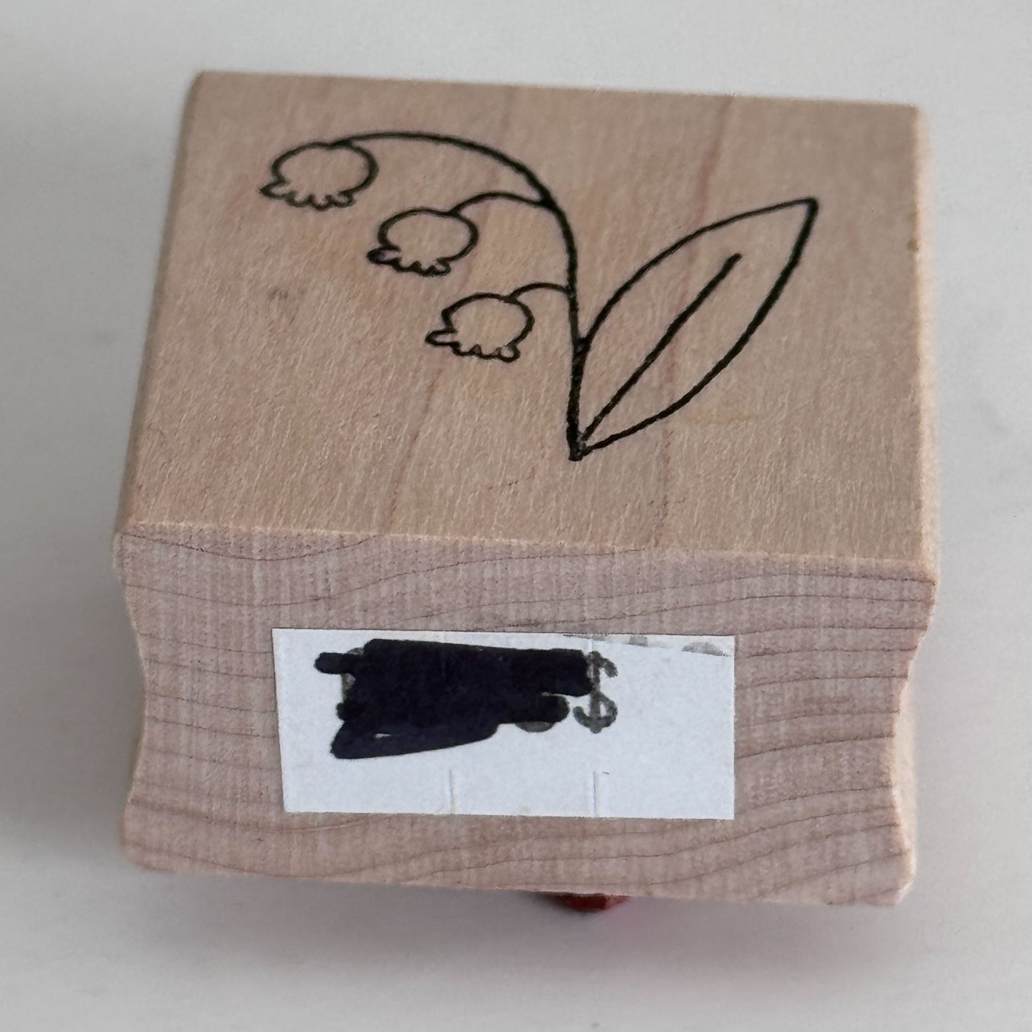 Rubber Soul Stamp Wood Mounted Lily Of The Valley Flower Botanical Cardmaking Spring