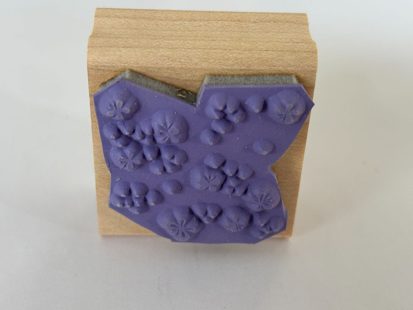 Stampin Up Rubber Stamp Butterfly Background Dots Butterflies Spring Nature Wood