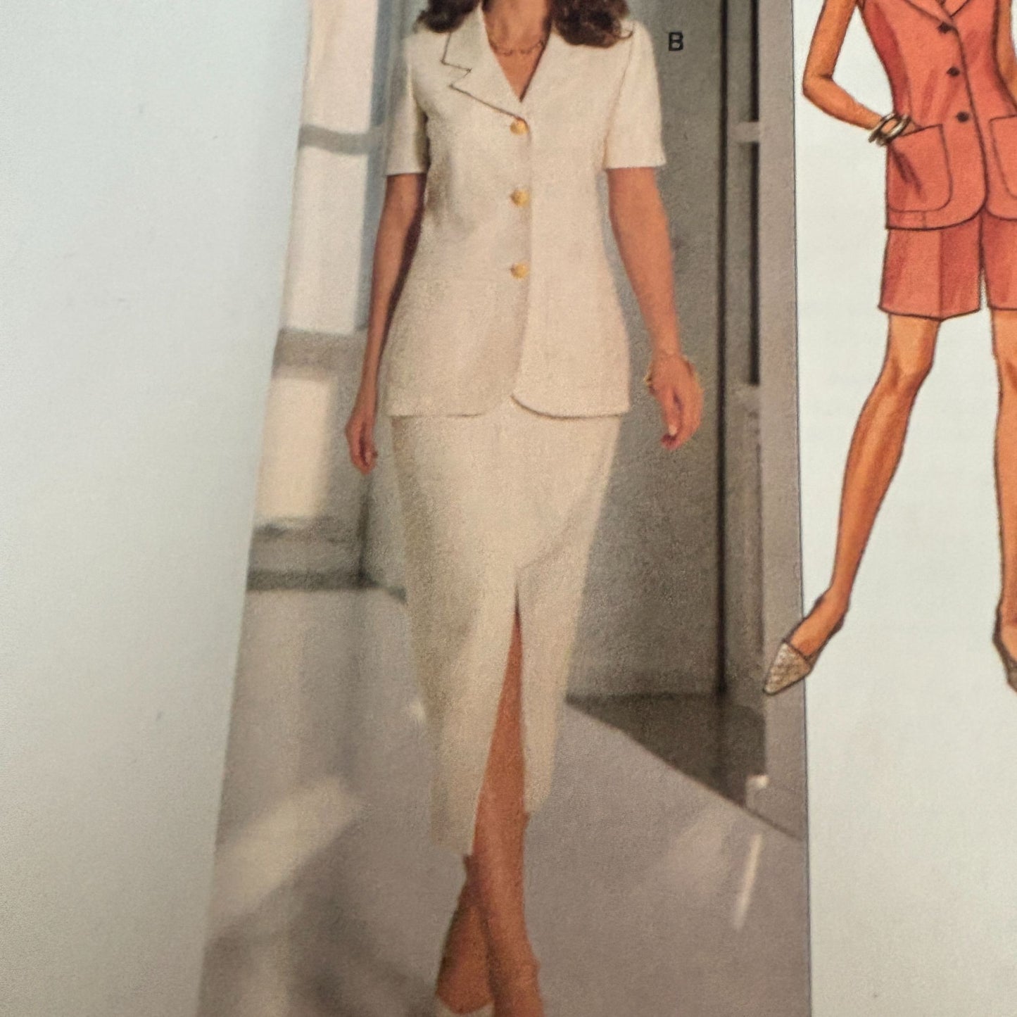 Butterick Sewing Pattern 6798 Top Skirt Shorts Set 90s Minimalist Summer Suit 6-10 Uncut