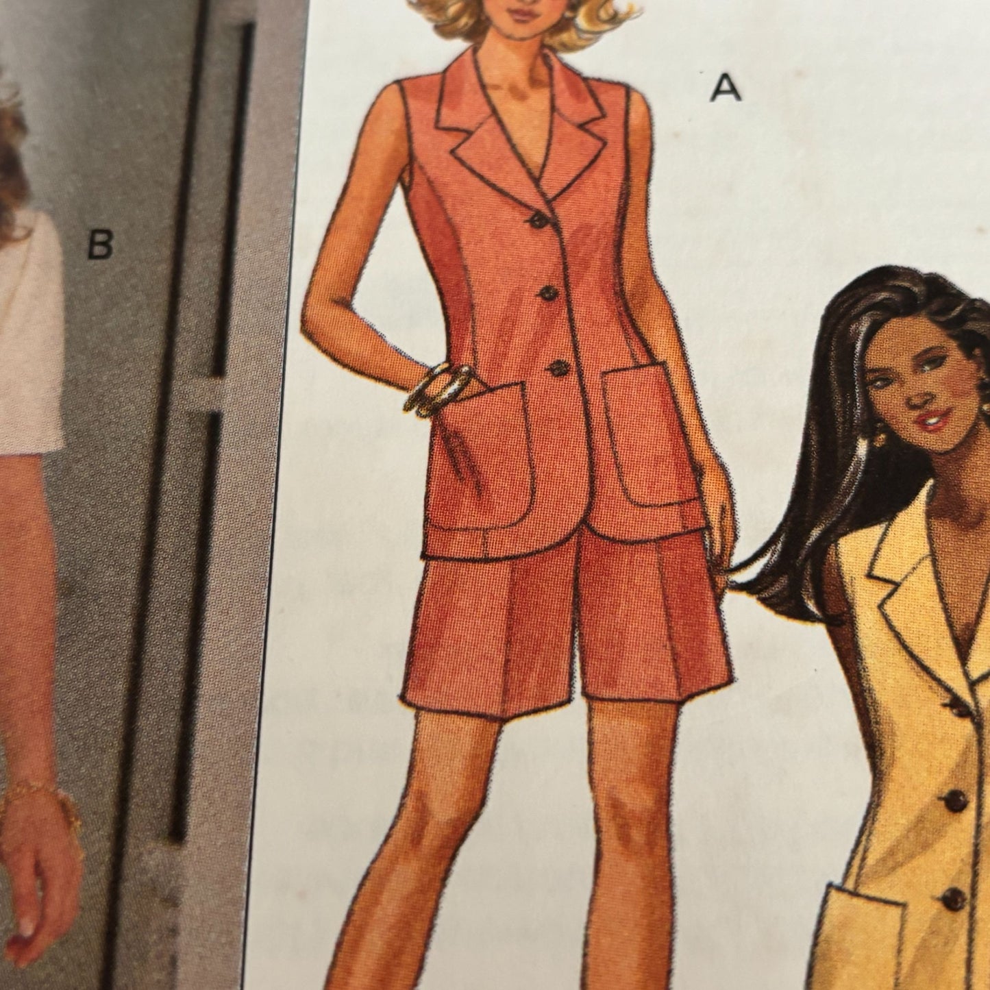 Butterick Sewing Pattern 6798 Top Skirt Shorts Set 90s Minimalist Summer Suit 6-10 Uncut