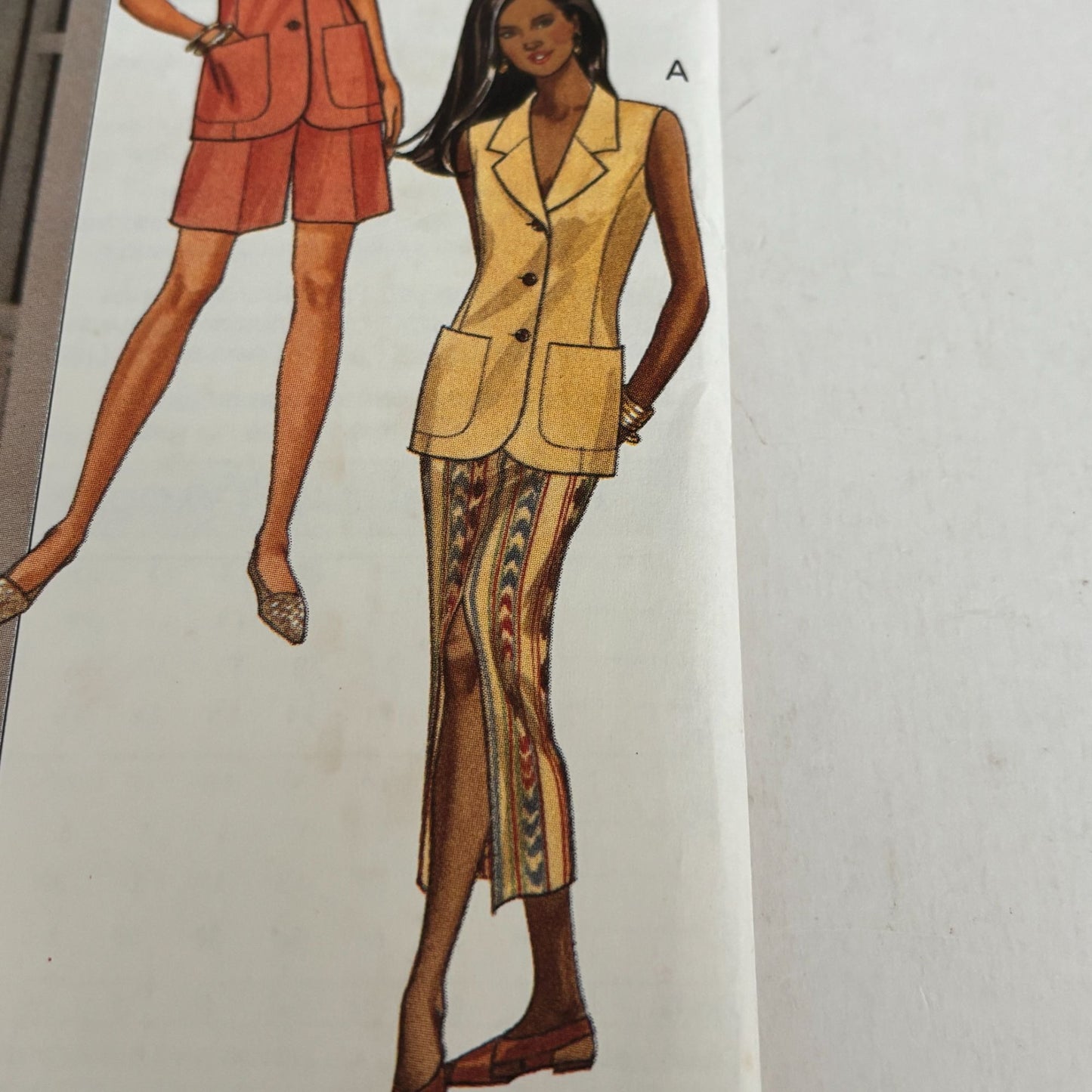 Butterick Sewing Pattern 6798 Top Skirt Shorts Set 90s Minimalist Summer Suit 6-10 Uncut