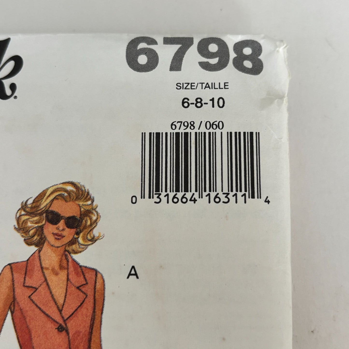 Butterick Sewing Pattern 6798 Top Skirt Shorts Set 90s Minimalist Summer Suit 6-10 Uncut