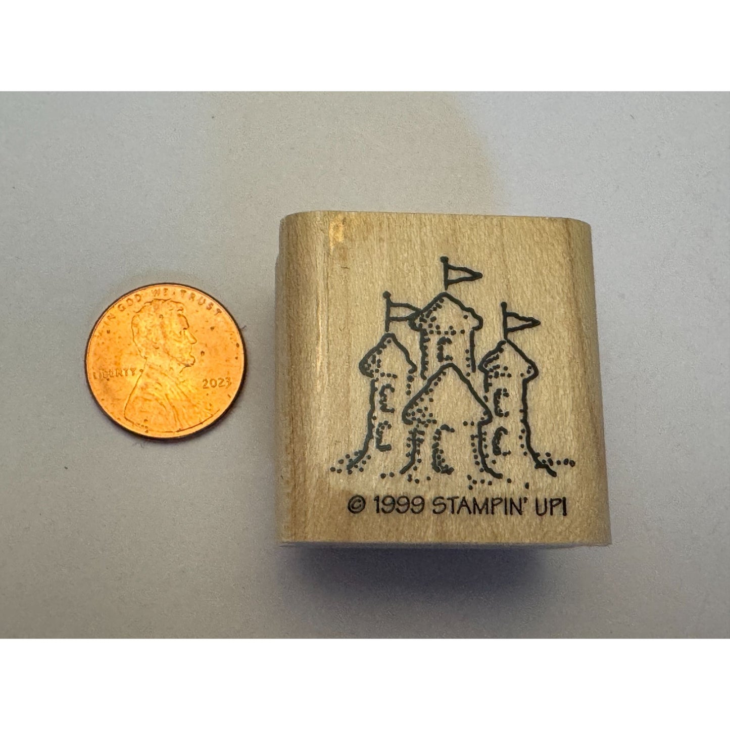 Stampin Up Rubber Stamp Sandcastle Beach Vacation Summer Cardmaking Sand Castle