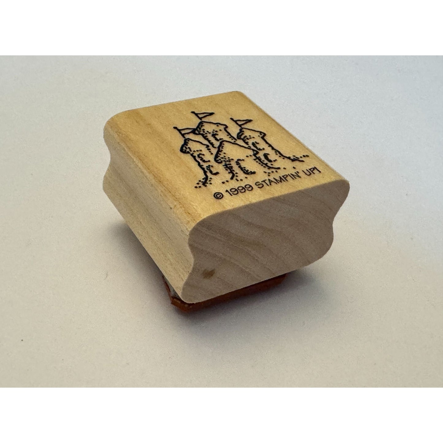 Stampin Up Rubber Stamp Sandcastle Beach Vacation Summer Cardmaking Sand Castle