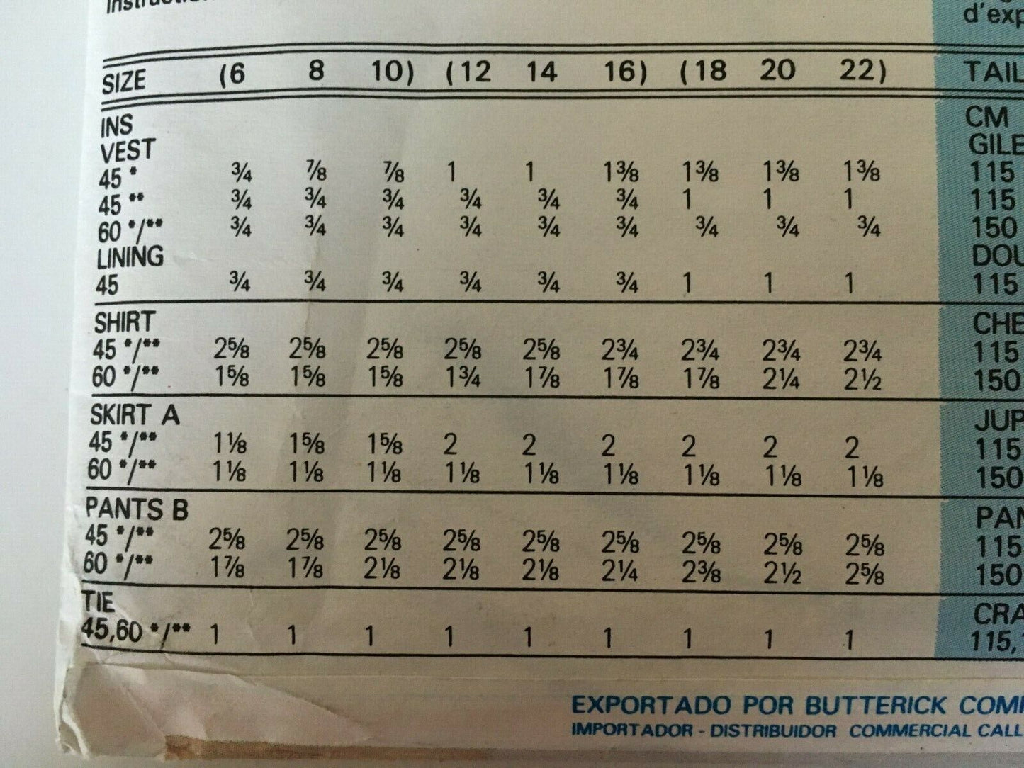 Butterick Sewing Pattern 6682 Vest Shirt Skirt Pants Capsule Wardrobe UC 12-16