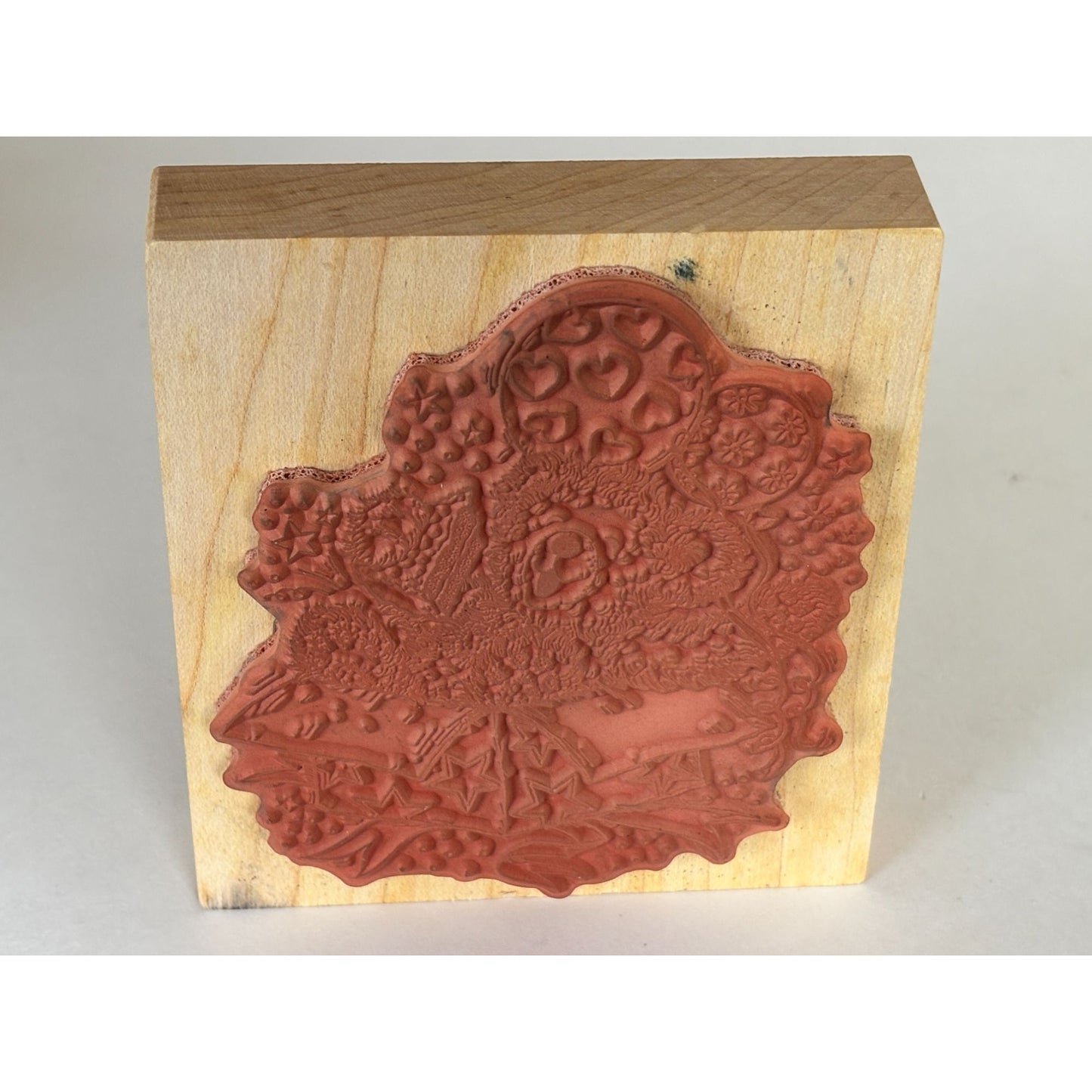 PSX Rubber Stamp Fuzzy Bear Teddy Birthday Cardmaking Gift Balloons Party Large