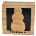 Stampin Up Rubber Stamp Snowman Silhouette Christmas Cardmaking Winter Holidays