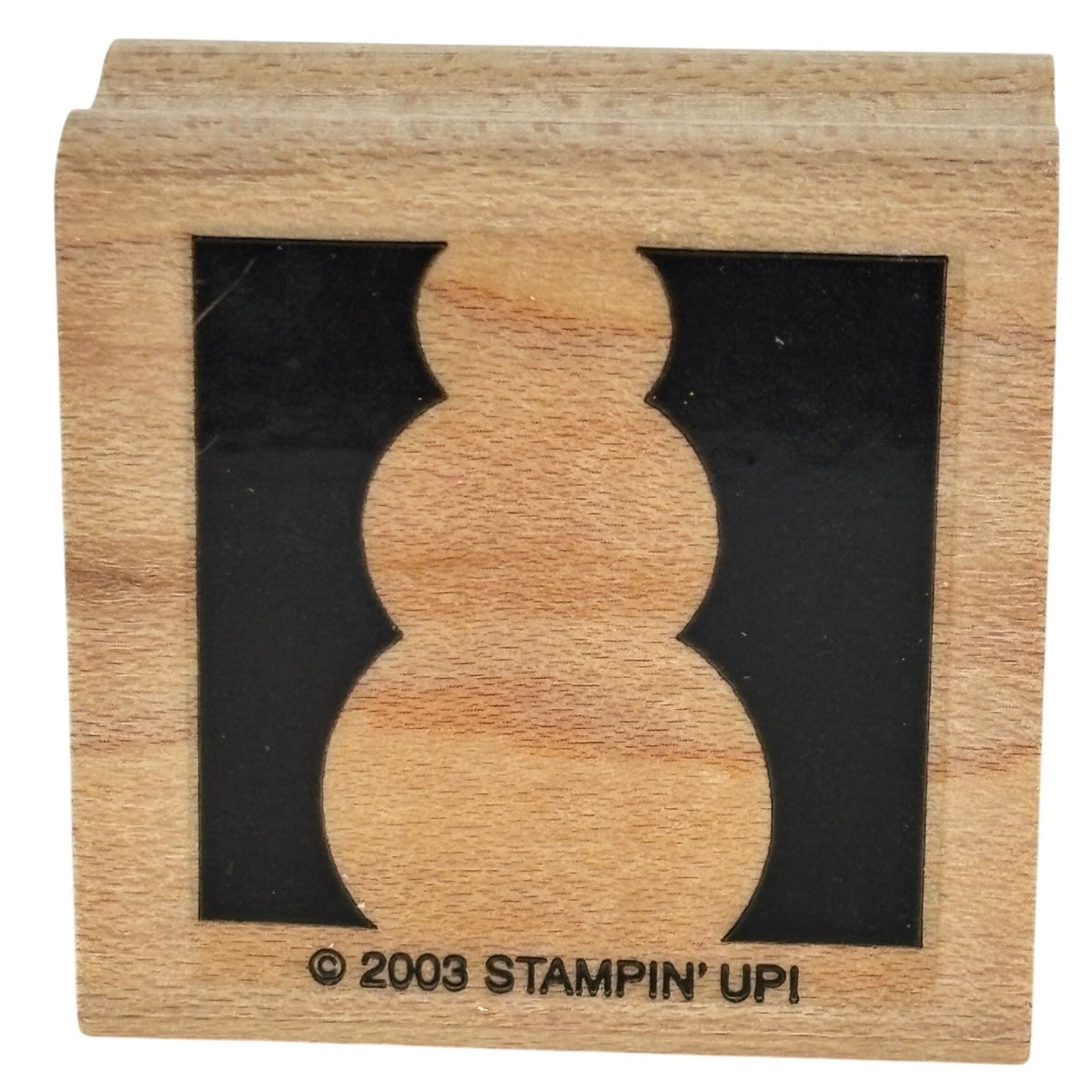 Stampin Up Rubber Stamp Snowman Silhouette Christmas Cardmaking Winter Holidays