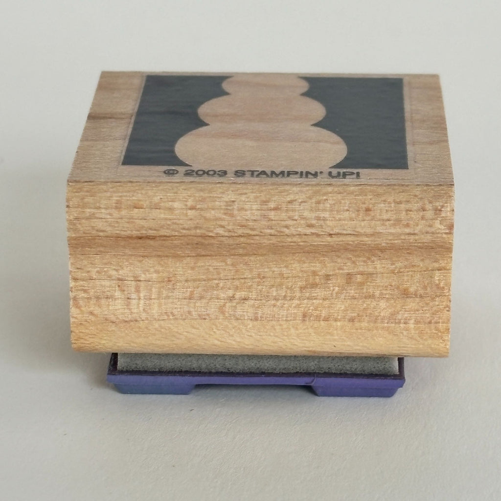 Stampin Up Rubber Stamp Snowman Silhouette Christmas Cardmaking Winter Holidays
