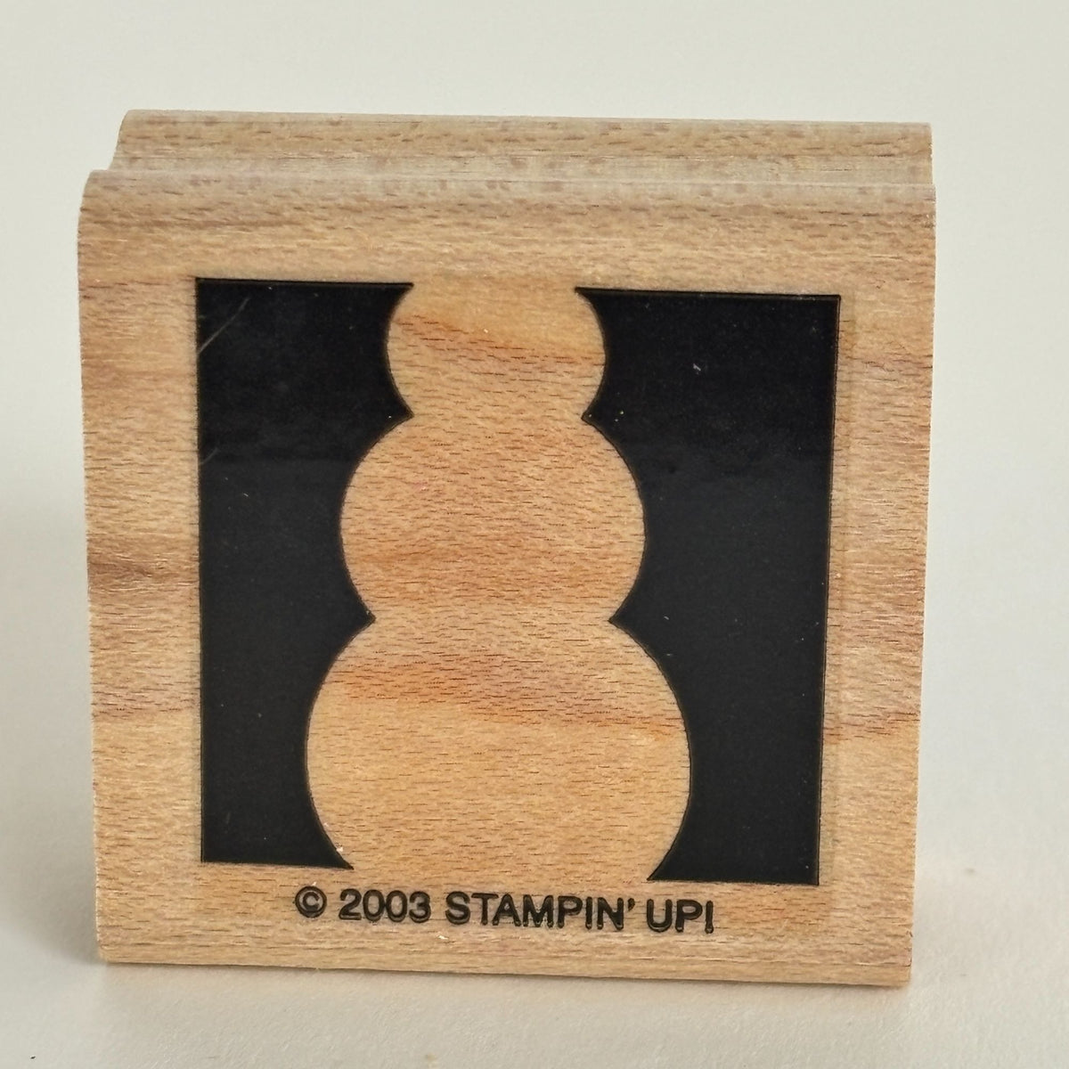 Stampin Up Rubber Stamp Snowman Silhouette Christmas Cardmaking Winter Holidays