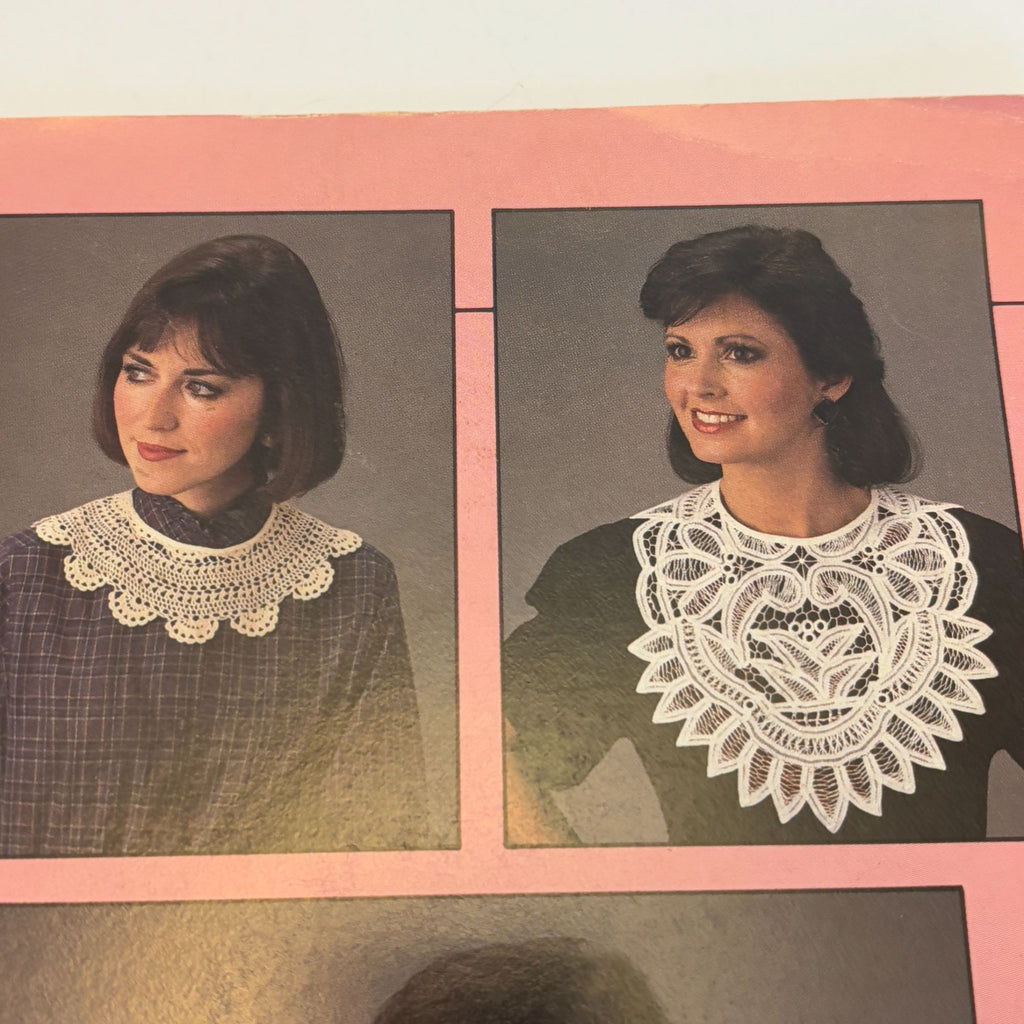 Leisure Arts Sewing Pattern 1058 Detachable Heirloom Collars Recycle Upcycle Sew